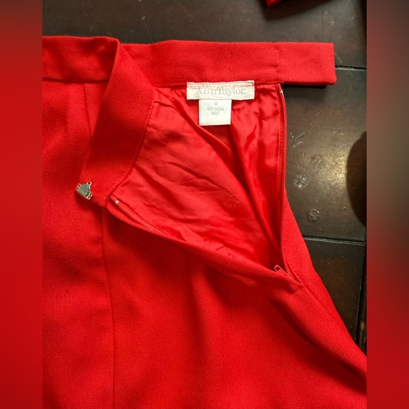 Ann Taylor Red Blazer with Gold Accent - Picture 9 of 12